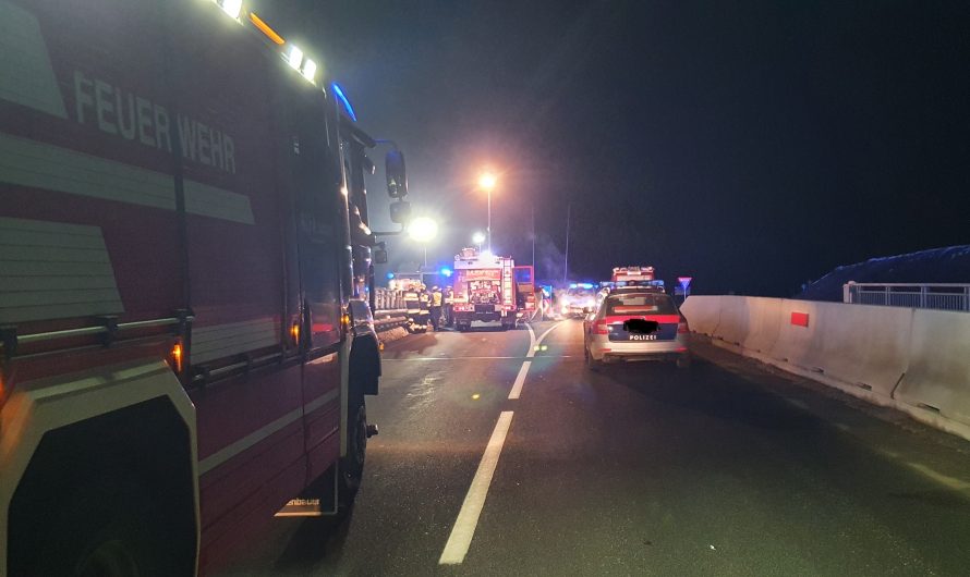 Schwerer Verkehrsunfall auf der B80a Lippitzbacher Straße