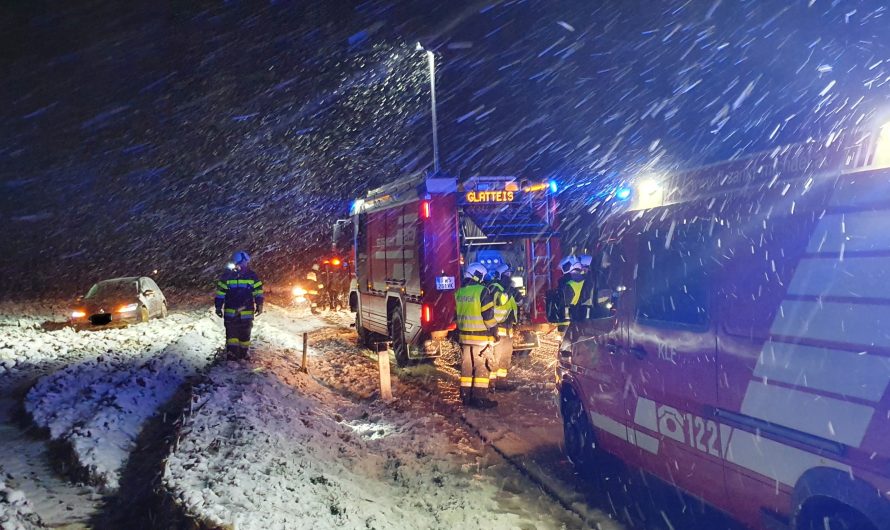 Verkehrsunfall auf der L128a Jaunfeld Landesstraße