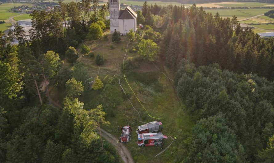 Waldbrandübung auf dem Katharinakogel