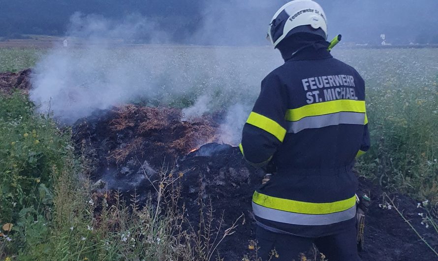 Brand eines Misthaufens