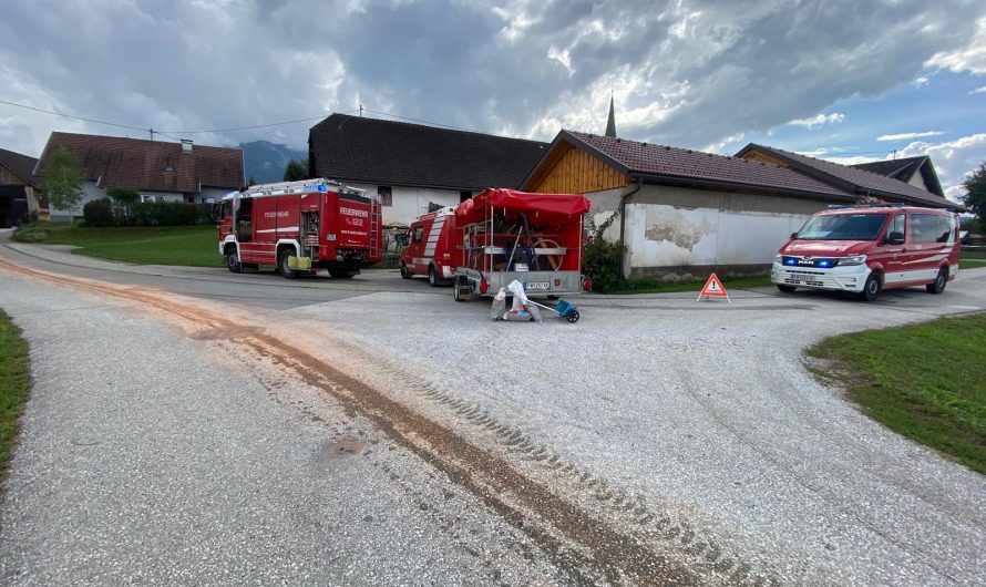 Ölspur groß